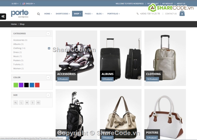 web shop thời trang,theme shop bán hàng,theme bán hàng wordpress,theme porto,web bán hàng,website bán hàng